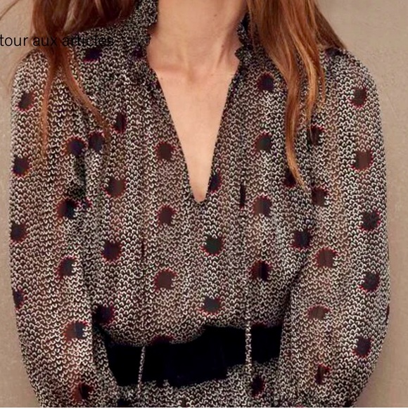 Ba&sh Ruffled Relaxed Blouse - Picture 1 of 9